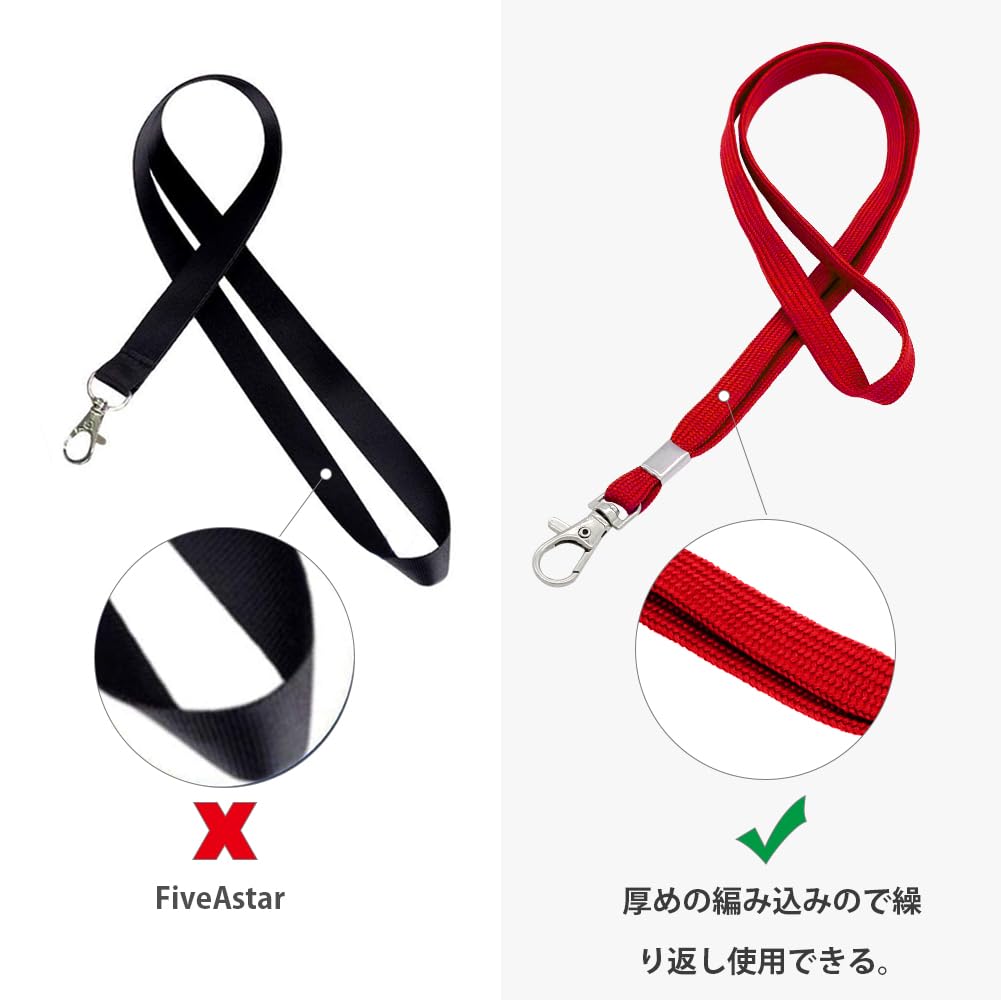 Amazon | Fushing ネックストラップ 首かけ吊り下げ式 携帯 名札用 ID